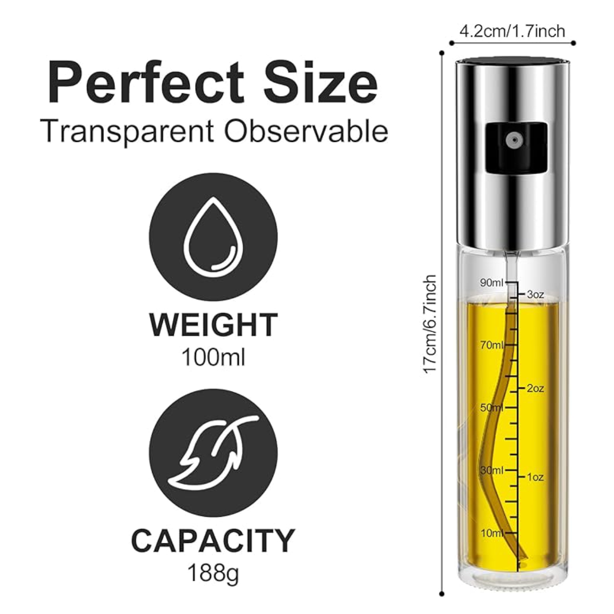 Botella Dispensador Spray de Aceite